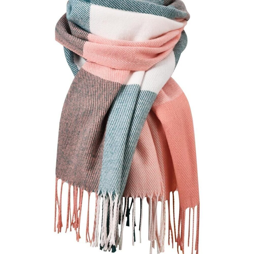 6472 Pink Scarf For Women- Womens Pashmina Shawls